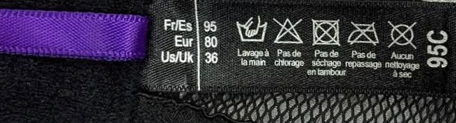 Бюстгальтер Secret Possessions · розмір 80 (EU) / 95 (FR)