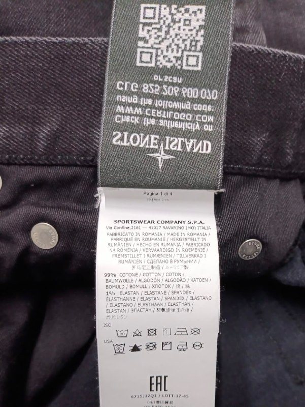 Джинси Stone island · розмір W32, L32