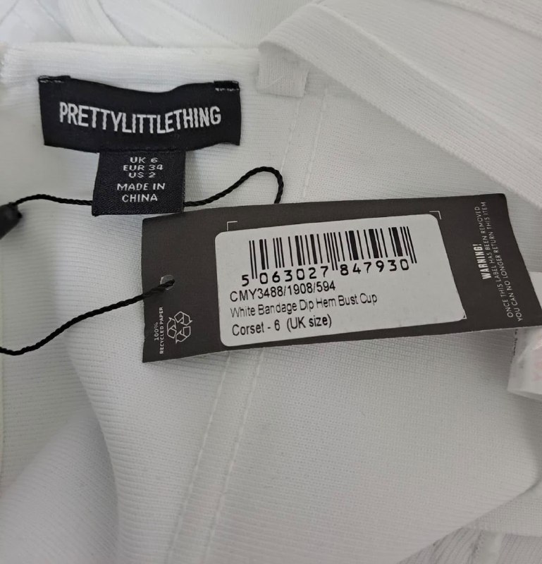 Топ-корсет PRETTYLITTLETHING · розмір UK 6