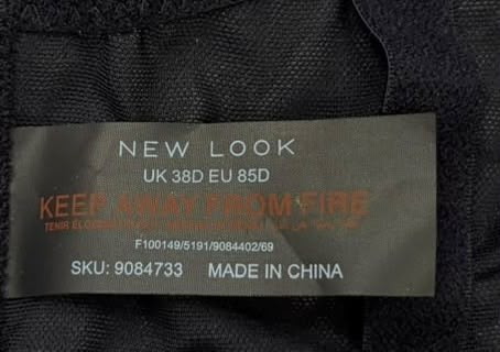 Бюстгальтер · розмір UK 38D / EU 85D