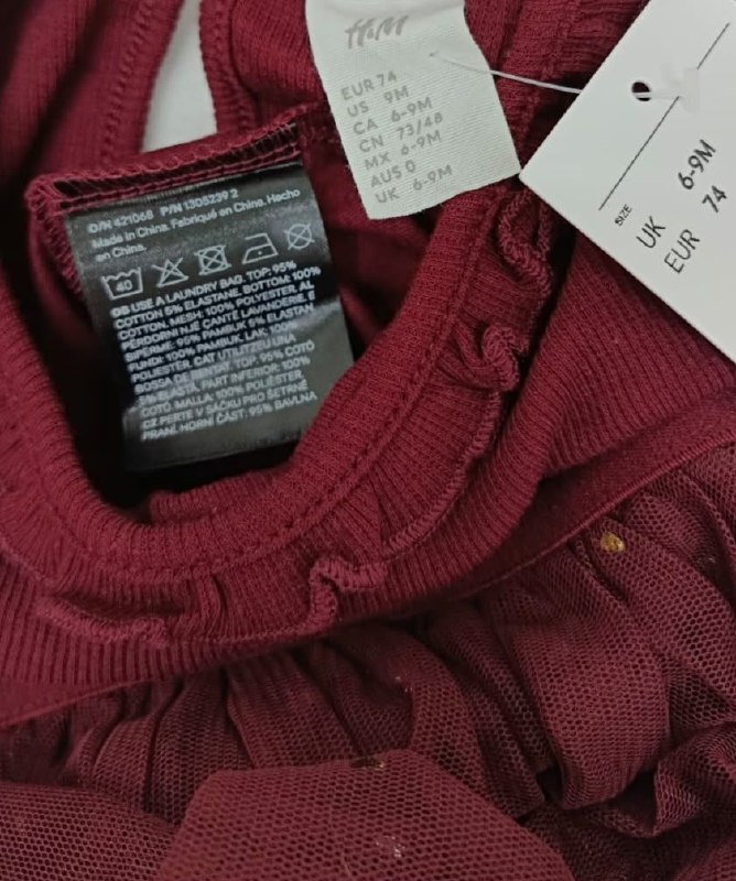 Сукня H&M · розмір 6-9 місяців 73/48 см
