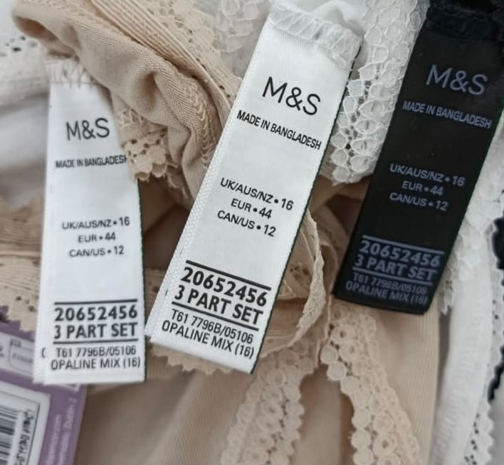 Трусики M&S (3 од) · розмір и: 16