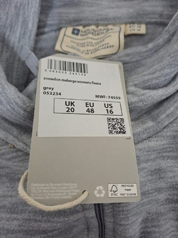 Пуловер Mountain Warehouse · розмір UK 20