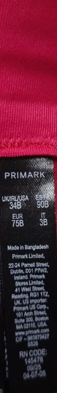 Комплект білизни · розмір 10/12, 34В