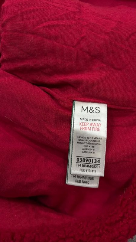 Флісова кофта M&S · розмір 10–11 років / 146 см