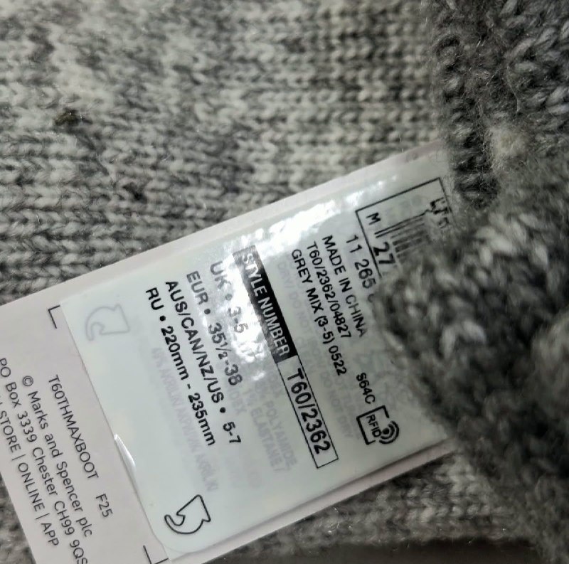Шкарпетки M&S 2 пари · розмір UK 3-5