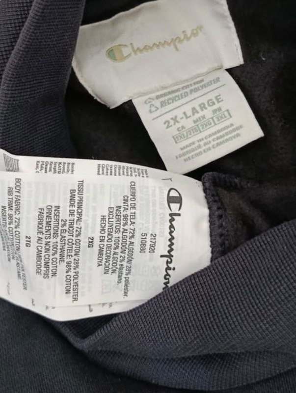 Світшот Champion · розмір и:2XL
