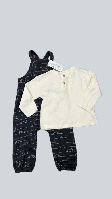 Комплект M&S (кофта + комбінезон) · розмір 12–18 місяців