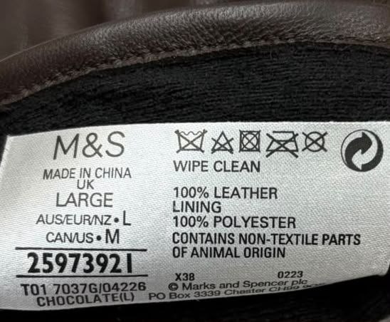 Рукавички M&S · розмір L
